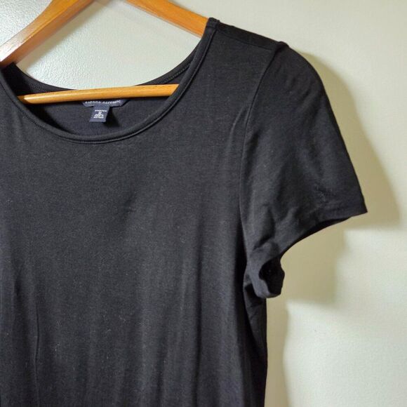 EUC BANANA REPUBLIC BLACK SILK BLEND TEE SIZE M - Picture 7 of 14